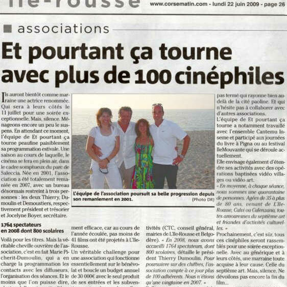 Corse Matin - 22juin2009
